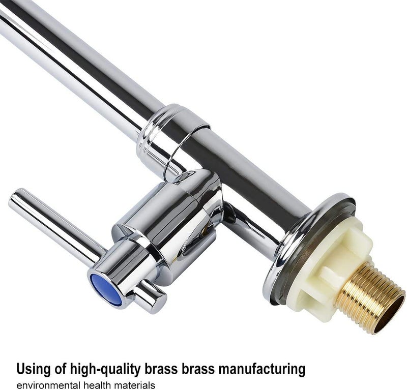 Gonabos Cold Water Faucet Only, High Arc Single Handle One Hole Faucet for Kitchen Garden Bar Outdoor Boat Camper(Free Cold Water Supply Lines) - Image 2